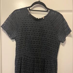 Free people black lace shift dress